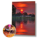 Round Diamond Painting 5D DIY Sunrise Embroidery Rhinestone Crafts (WT048)