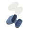 Clear+Blue Silicone Case Protector Bumper Box For AirPods Wireless Earpod