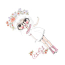 Cute Girl Patches Iron On Heat Transfer Patches DIY Washable Clothes Stickers3c