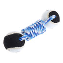 Creative Dog Pet Chew Toys Dog Clean Teeth Training Tool Woven Dumbbell Rope