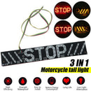 51 LED Motorcycle Rear Tail Stop Brake Turn Signal License Plate Light DRL L JR