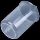 Clear White Plastic 50mL Measuring Cup Beaker for Flour Sugar Liquid H4V6