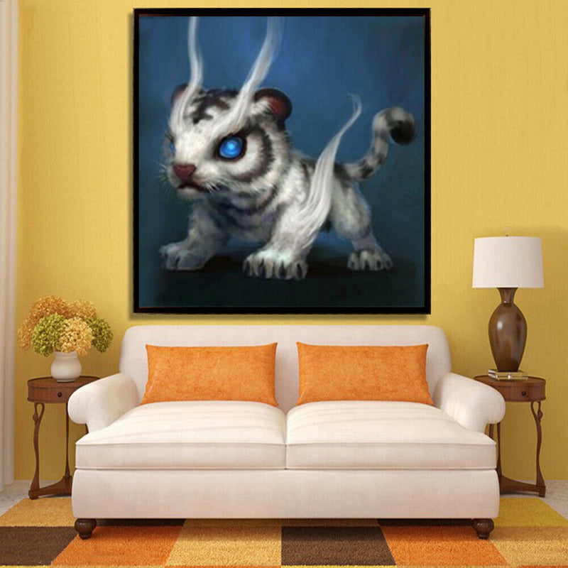 5D DIY Diamond Painting Cartoon Tiger Cross Stitch Embroidery Rhinestones