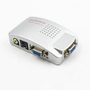 PC/Laptop/CCTV VGA to TV AV RCA S-Video Converter Adapter Box Composite New