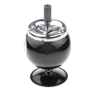 Collectible Gift Aluminum Pool Billiard Ball Ashtray with base Black 8