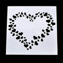 love heart layering stencils scrapbooking album masking painting template too 3c