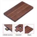Walnut Wooden Card USB2.0 High Speed Flash Drive Memory Stick U for Computer