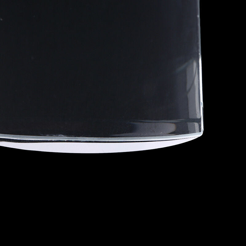 1pc U Type Smooth Curved Tile Eyelash Extension Stand Glass Glue Pallet Clear FT