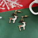 3 Pairs Christmas Tree Snowman Earrings Snowflake Dangles Jewelry (Style 4) A