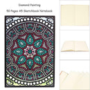 DIY Mandala Special Shaped Diamond Painting 50 Pages A5 Notebook Sketchbook