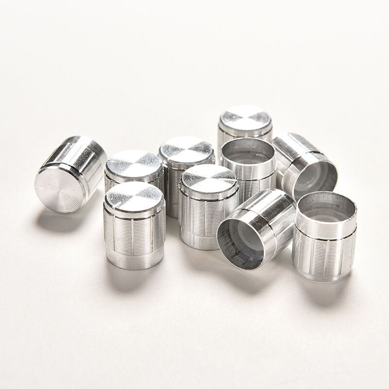10PCS Aluminium Potentiometer Knobs Volume Control Amplifier Shaft 6MM Gift  FT