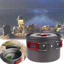 3L Oxidation Aluminum Single Pot Non-stick Hiking Fishing Picnic Cookware