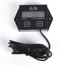 Digital Engine Tach Tachometer Hour Meter Inductive for Motorcycle Motor  ~