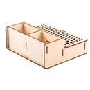 DIY Wood Leather Craft Tools Holder Rack Stand Leather Stamp Punch Accessor
