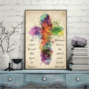 5D DIY Full Drill Diamond Painting Cross Colorful Cross Stitch Embroidery