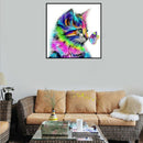 Colorful Cat Animal Diamond Painting Rhinestone Cross Stitch 5D DIY Full Drill