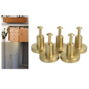 5x Brass Knob Kitchen Furniture Cabinet Drawer Cupboard Handle Knob 25mm Dia