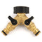 Washing Machine Faucet Nipple Y Valve Diverting Water Separator Garden Hose