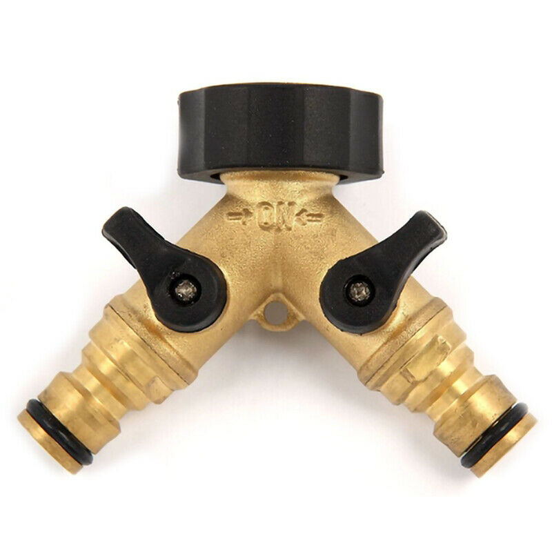 Washing Machine Faucet Nipple Y Valve Diverting Water Separator Garden Hose