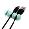 Mini Adhesive Ethernet Charging Data Earphone Cable Organizer Tool(Green)