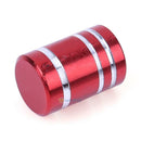 4pcs Red Wheel Tyre Tire Valve Stems Air Dust Cover Screw Caps Car Truck Bike