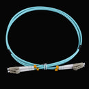 1M LC-LC Duplex 10 Gigabit 50/125 Multimode Fiber Optic Cable Om3 Aqua 10GB