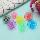 100pcs Universal Plastic Colorful Empty Bobbins Spool for Sewing Machine
