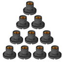10pcs Conversion Flat Lamp Holder Base Screw Converter Energy Saving