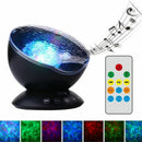 Starry Sky Remote Control Ocean Wave Projector Built-in Mini Music Player N