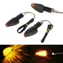 2Pcs Universal motorcycle 14 LED turn signal indicators blinker light yellow ME