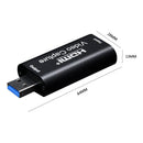 Mini USB 3.0 HDMI Capture Card Video Recorder Box for Camera Live Streaming