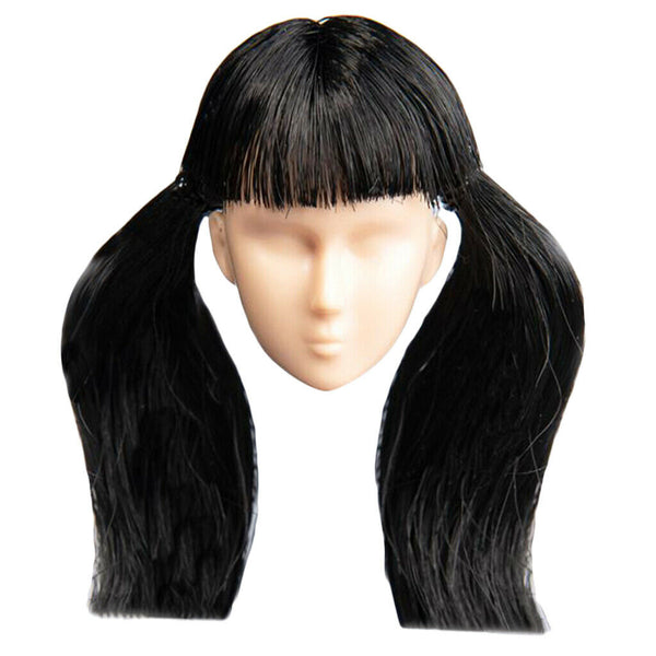 1/6 Makeup Headband w/ Hair for   Female 12inch Figures Accessories