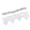 Women Rhinestone Lace Leg Wedding Garter Thigh Ring Belt Bridal Accessories P Gw