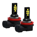 12-SMD 3030 LED Headlight Foglight 60W Hi-Lo Beam Driving DRL