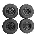 4x Rubber RC Car Tire for WPL B14 B24K C14 C14K B36K Crawler DIY Upgrade