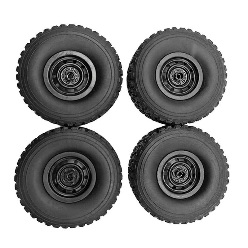 4x Rubber RC Car Tire for WPL B14 B24K C14 C14K B36K Crawler DIY Upgrade