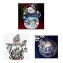 3 Sets 5D Diamond Embroidery Painting DIY Art Cross Stitch Christmas Decor