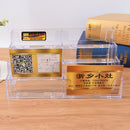 8 Pocket Desktop Business Card Holder Clear Acrylic Countertop Stand Display Z