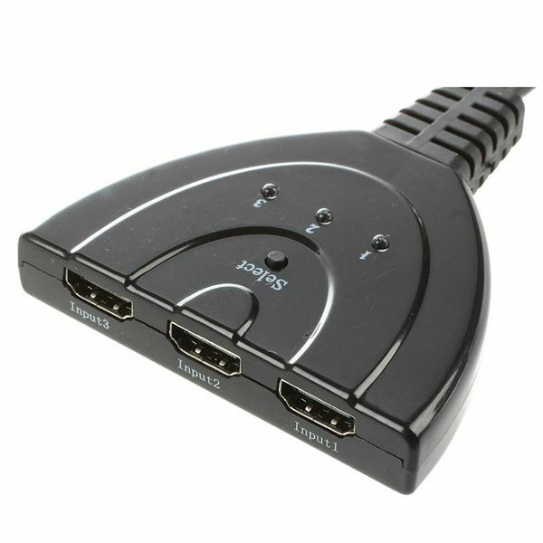 High Performance HDMI 3-In 1-Out (3 to1) HDMI Auto Switch with 1.5 ft. Cabl V2R6