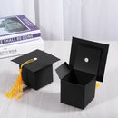 25Pcs DIY Paper Graduation Cap Shaped Gift Box Sugar Chocolate Box for Grad