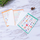 5 Sheets Cute Paper Stickers For DIY Po Album Scrapbook Calendar Diary Set