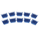 10pcs Blue Aluminum Heatsink Memory Cooler for Xbox360 ps pi mos BX