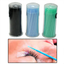 100pcs 3mm Eyelash Extensions Micro Brushes Individual Disposable Swab FMC