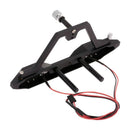 Rear Bumper Bull Bar with Light Tire Holder for 1/10 RC Crawler Car Axial S
