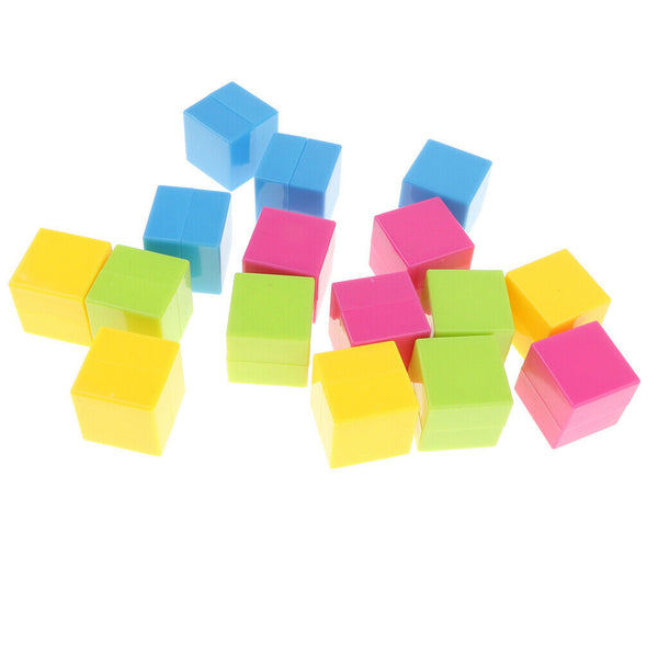 16pcs Geometric Solids Cubes - Math geometry Learning Visual Aids Mathematics