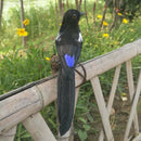 Artificial Decorative Bird Realistic Magpie for Home Garden Yard Decoration