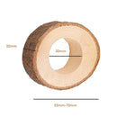 10pcs Natural Wooden Napkin Rings for Weddings Table Decor Crafts Making