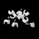 10x RG6 Coax Cat5/Cat6 Cable Wire Clips10mm Nail - In Clamps Straps Tacks