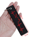 Embroidery fabric key ring car key chain pilot bag crew tag luggage key WTME