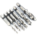 6X 53-58mm M3-M10 Hex Shank HSS Metric Hand Screw Thread Tap Taper Dri KFG
